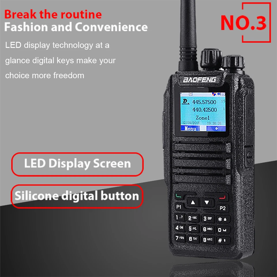 2 шт. Baofeng DM-1701 цифровое мобильное радио Dual Time slot Tier1 Tier2 DMR Ham радио Hf трансивер охотничья рация CB радио