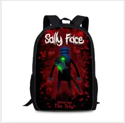 Мультфильм Sally Face игровой рюкзак женский мужской ноутбук рюкзак школьные сумки для подростков мальчики девочки большой емкости