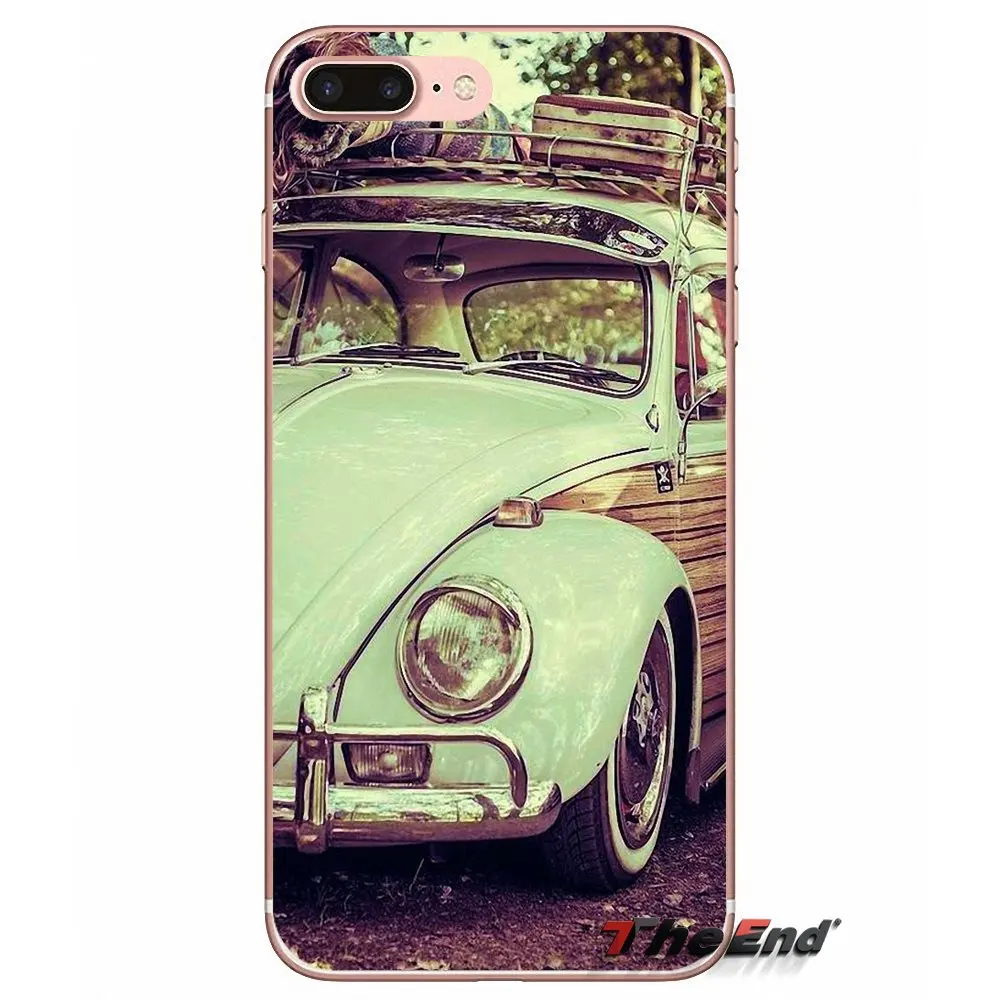 Для iPhone X 4 4S 5 5S 5C SE 6 6 S 7 8 плюс samsung Galaxy J1 J3 J5 J7 A3 A5 в Винтаж Volkswagen Beetle чехол из термопластичного полиуретана - Цвет: images 9