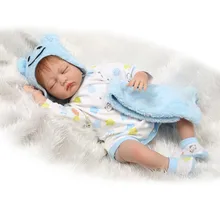 NPK Brand 55cm 22inch Sleeping Silicone Reborn Baby Doll With Summer Season Two -Piece Suit Hot Welcome Bebes Benecas As Gifts