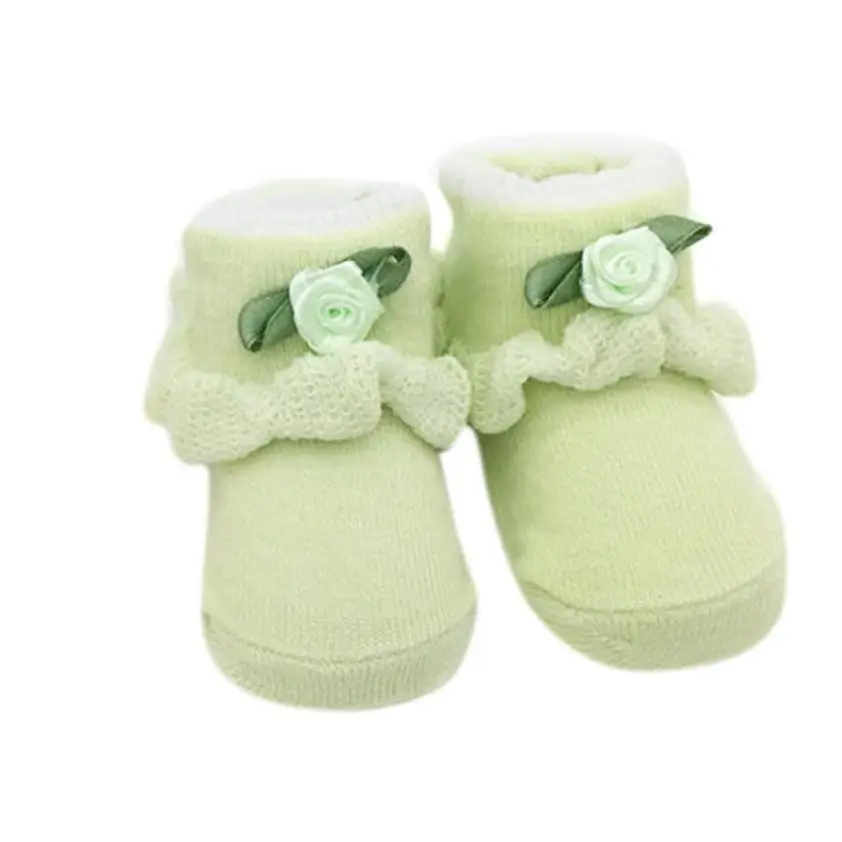 Детские хлопковые носки для малышей с цветочным принтом; эластичные носки для девочек; Jan27