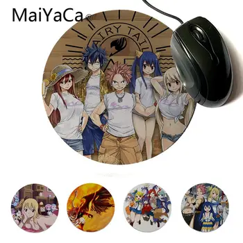 

MaiYaCa Cool New Hot cartoon Fairy Tail Gamer Speed Mice Retail Small Rubber Mousepad Design Gaming Computer Round Mouse pads
