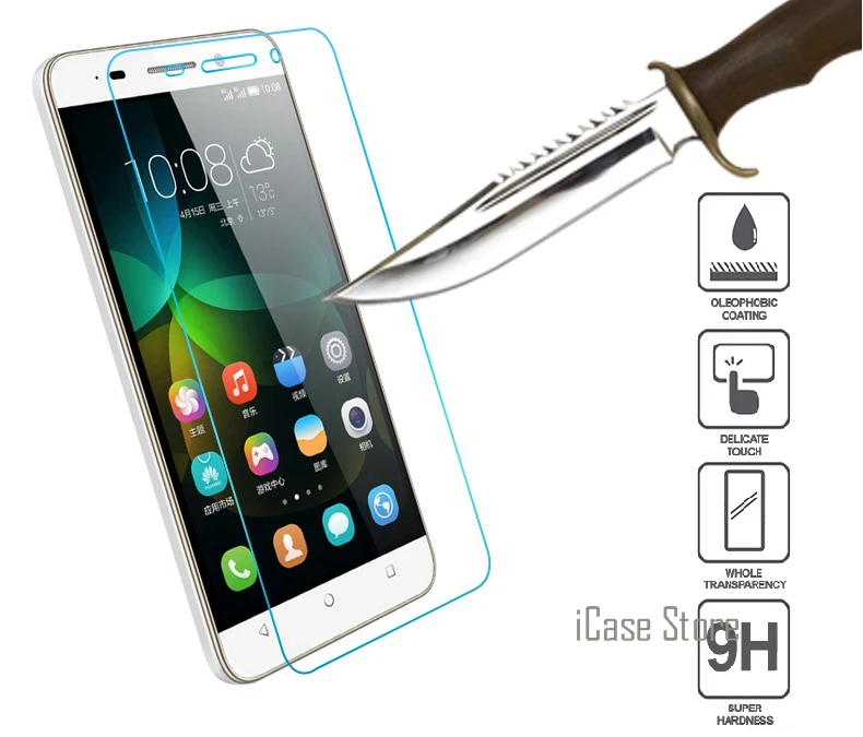 С уровнем твердости 9H закаленное Стекло для huawei Honor 4C 4X 5C 5X6X2016 6 7 8 Пчела Y5C Y6 Ascend G6 G7