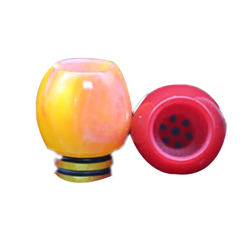

Oil Father Drip Tip 510 Epoxy Resin Mouthpiece Sphere 510 Drip tips with 7 Holes Prevent Spill from Atomizer Tank