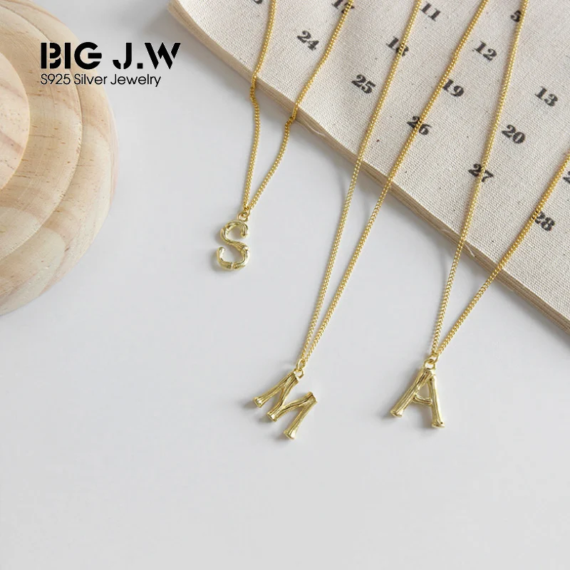 Murah Big J Sederhana Huruf 925 Sterling Silver Stackable Liontin Kalung Emas Dapat Disesuaikan Warna Link Rantai Kalung Fashion Perhiasan Jual Big J Sederhana Huruf 925 Sterling Silver Stackable Liontin Kalung Emas Dapat Disesuaikan Warna Link Rantai Kalung Fashion Perhiasan
