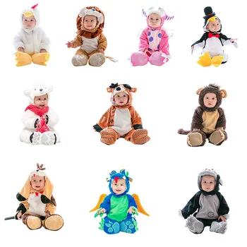 

Baby Animal Cosplay Rompers Toddler Carnival Halloween Outfits Boys Shape Costume For Girls Jumpsuits Infant Clothes