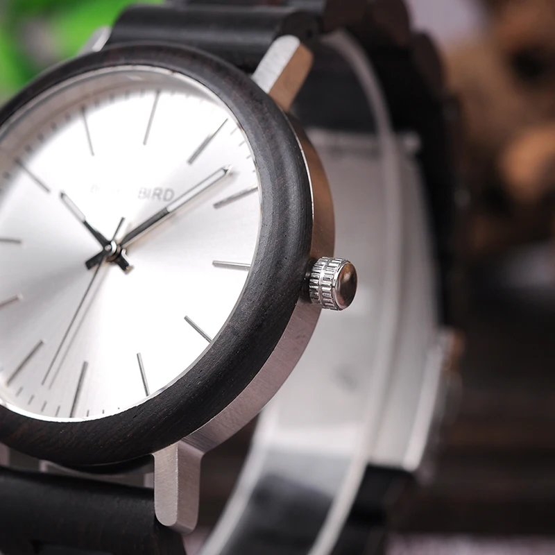 BOBO BIRD New Design Wooden Watches Wood Band Quartz Wristwatch For Men and Women Timepieces Accept OEM DROP SHIPPING W*Q07