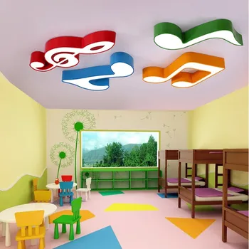 

Piano Music Classroom Ceiling Light LED Note Children Cartoon Style Piano Training Dome Light Colorful LO721178