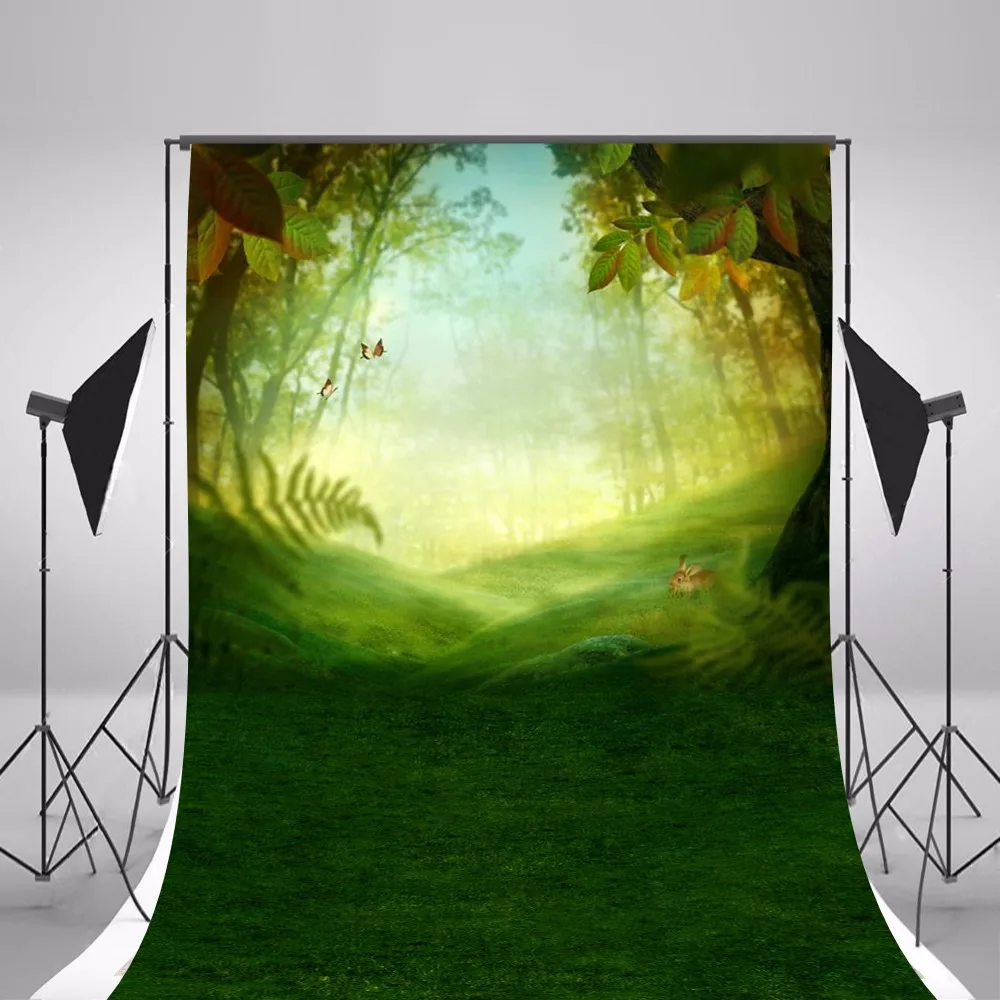 

2017 Hot Green Spring Photographic Backgrounds Children Photo Backdrops Thin Vinyl Backgrounds For Photo Studio Fotografia