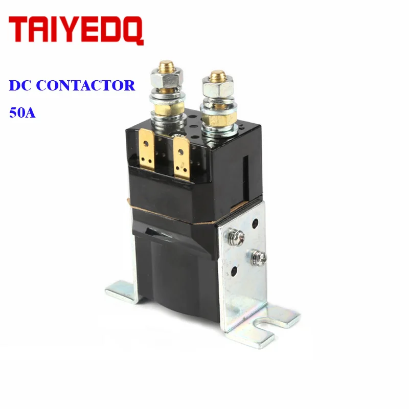 

SW50 DC Contactor 1NO 12V 24V 36V 48V 60V 72V 100A For vehicles construction machinery photovoltaic DC voltage relay contactor