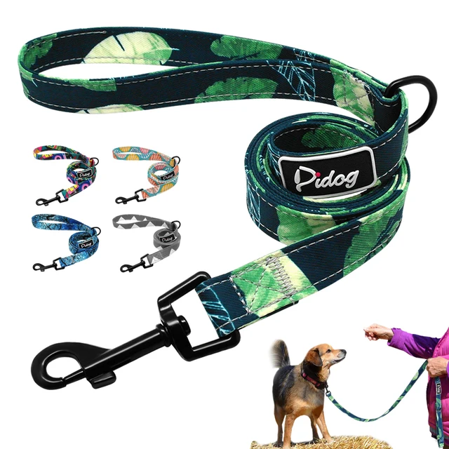 Fashion Nylon Dog Leash Lead Printed Pet Puppy Running Leash Dogs