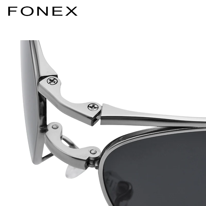 Pure Titanium Polarized Sunglasses Men New Folding Famous Aviation Sun Glasses for Men Aviador High Quality Shades 838