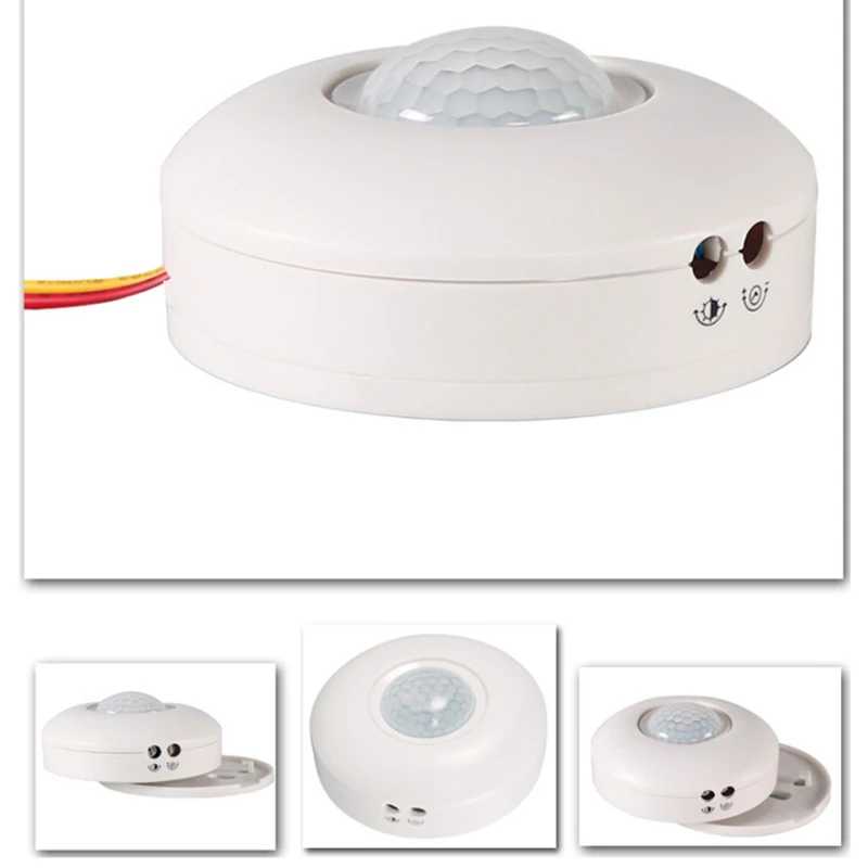 

AC110V-220V Voltage 3 Wire White HS-MS001 Motion Sensor Light Switch