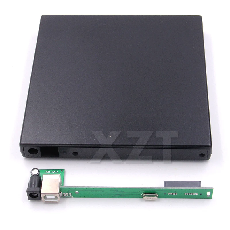 USB 2.0 SATA external drive DVD CD DVD-Rom IDE Case drive box 12.7MM Slim for Laptop Notebook External Portable 1pcs