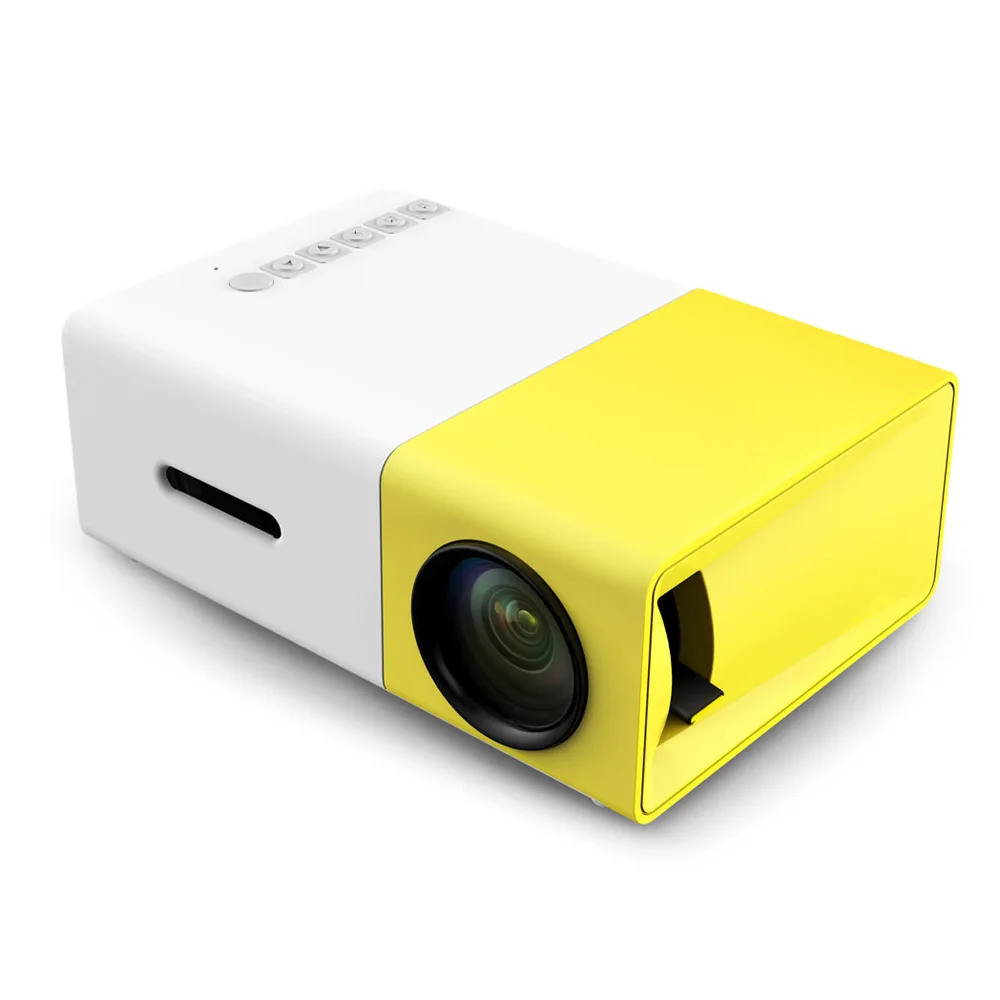 YG300 LCD Projector 600 lumen 320x240 Pixels 1080P HDMI YG-300 USB 3.5mm Audio Mini Projector Home Media Player