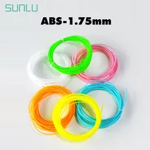 SUNLU 1,75 ABS 3D нити для детей Scribble расходные материалы 5 м/10 м/рулоны 3D печать Ручка нити без пузырей