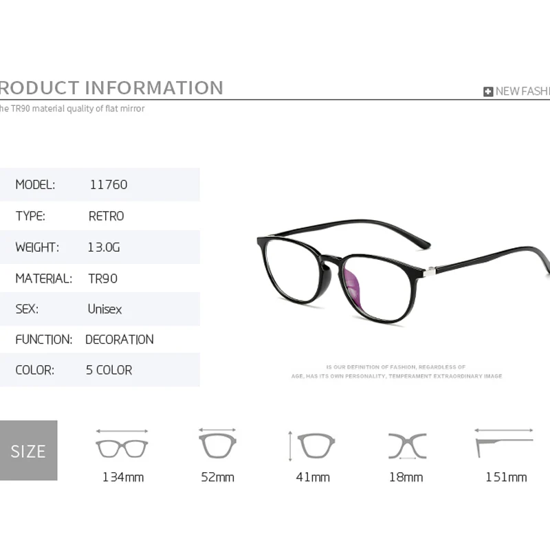 Clear Lens Optical Glasses Frame Women 2019 Eyeglasses Frames Men Anti-radiation Spectacle Eye Glasses Frames for Womens