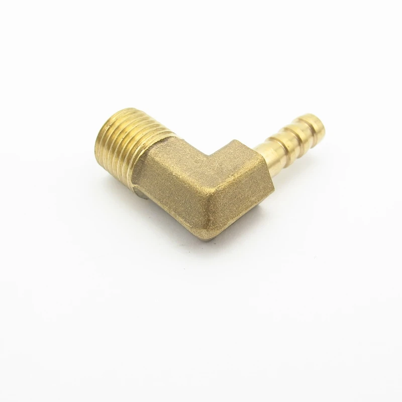 

8mm Hose Barb x 1/4" BSP Male Thread Elbow Brass Barbed Pipe Fitting Coupler Connector Adapter For Fuel Gas Water