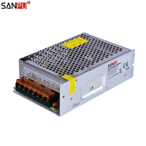 Fonte de Alimentação de Comutação de Tensão Transformador de Iluminação por Leds ac para dc Sanpu Smps w Levou Constante Motorista 220 6a 110 Tira 24 v 150