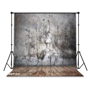 

LB Polyester & Vinyl Backgrounds For Photo Studio Photography Backdrops Vintage Wood Board Cracked Stone Wall Newborn Baby Decor
