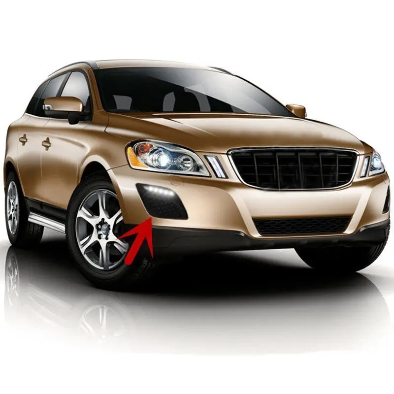 Пара белые светодиодные фары дневного света для Volvo XC60 2009-2013