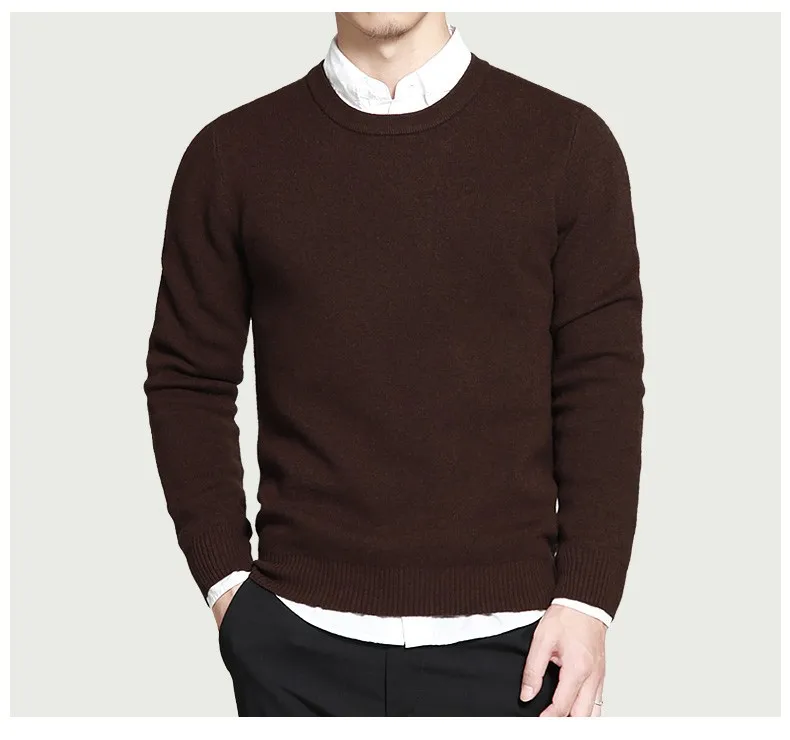 Мужские свитера из чистой шерсти, лучший стиль, круглый вырез, Толстые мужские свитера, бренд MULS, трикотажный пуловер, Осень-зима, 4XL, вязанная мужская одежда MS16066