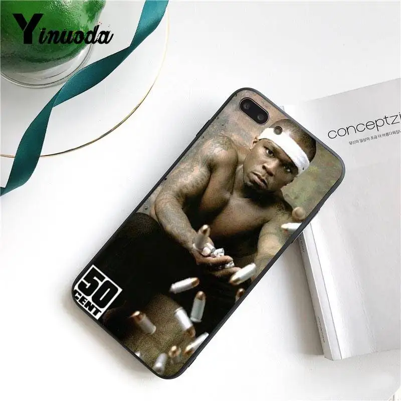 Yinuoda для iPhone 7 6 X Чехол 50 Cent Топ Дизайн чехол для телефона для iPhone 7 6X8 6s Plus 5 5S SE XR XS XSMAX чехол