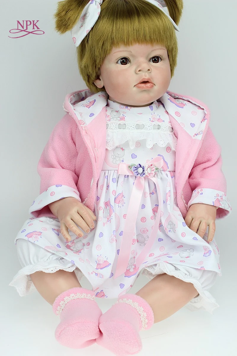 

NPK lifelike boneca reborn toddler doll wholesale baby dolls fashion doll Gentle real touch doll,Arianna by Rev