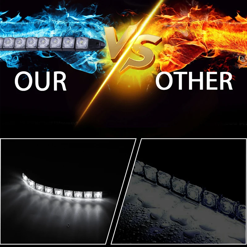 9 светодиодный 12V Габаритные огни DRL led переднего Противотуманные фары