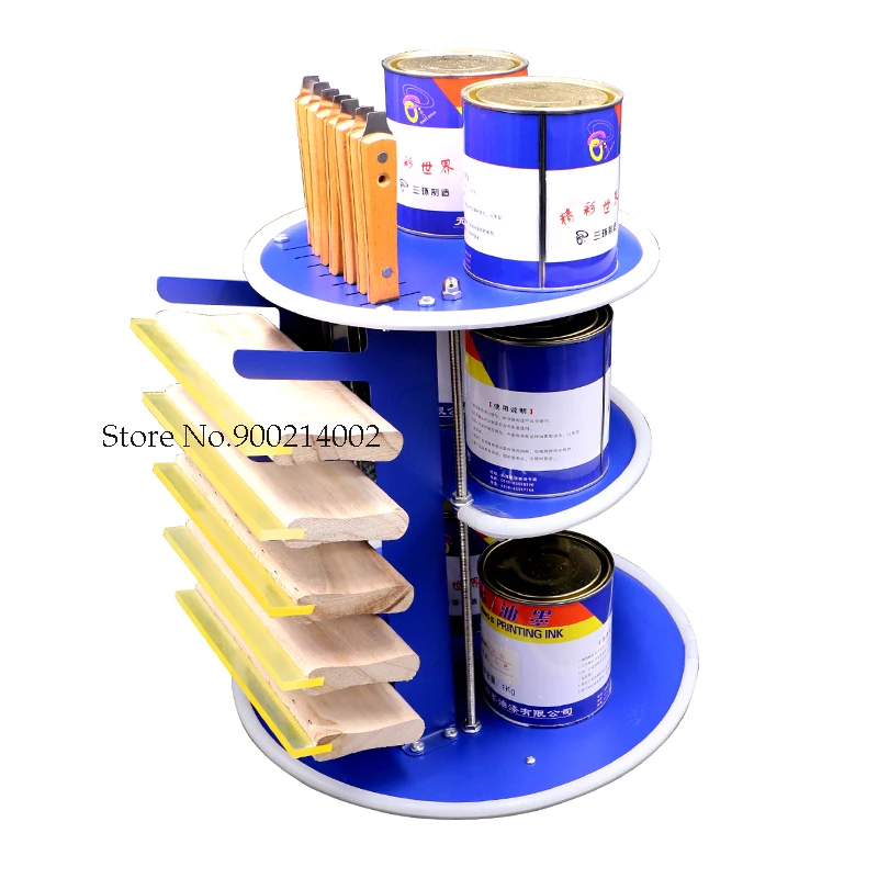 

Screen Printing Storage Rack 3 Layers Squeegee/Ink Knife Holder Desktop Shelf