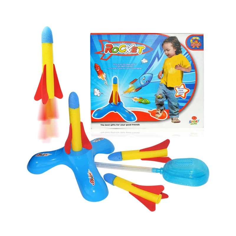 

Children Kids Outdoor Toys Footsteps Bubble Rocket Set Fun Sport Toy Play Rocket Jump Jet Launcher Stocking Filler Toys