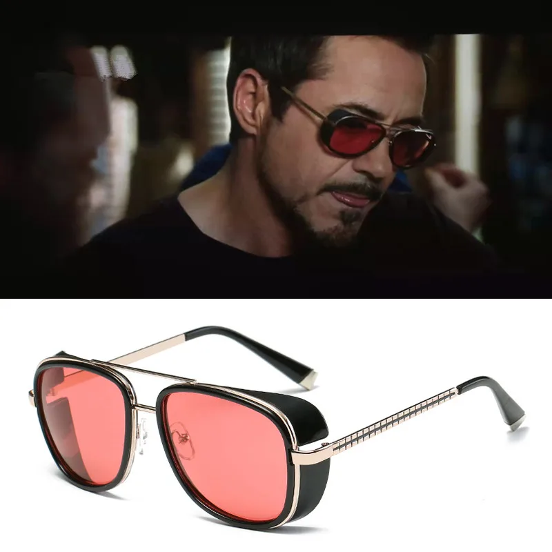 

Iron Man 3 Matsuda TONY stark Sunglasses Men Rossi Coating retro Vintage Designer Sun glasses Oculos Masculino Gafas de