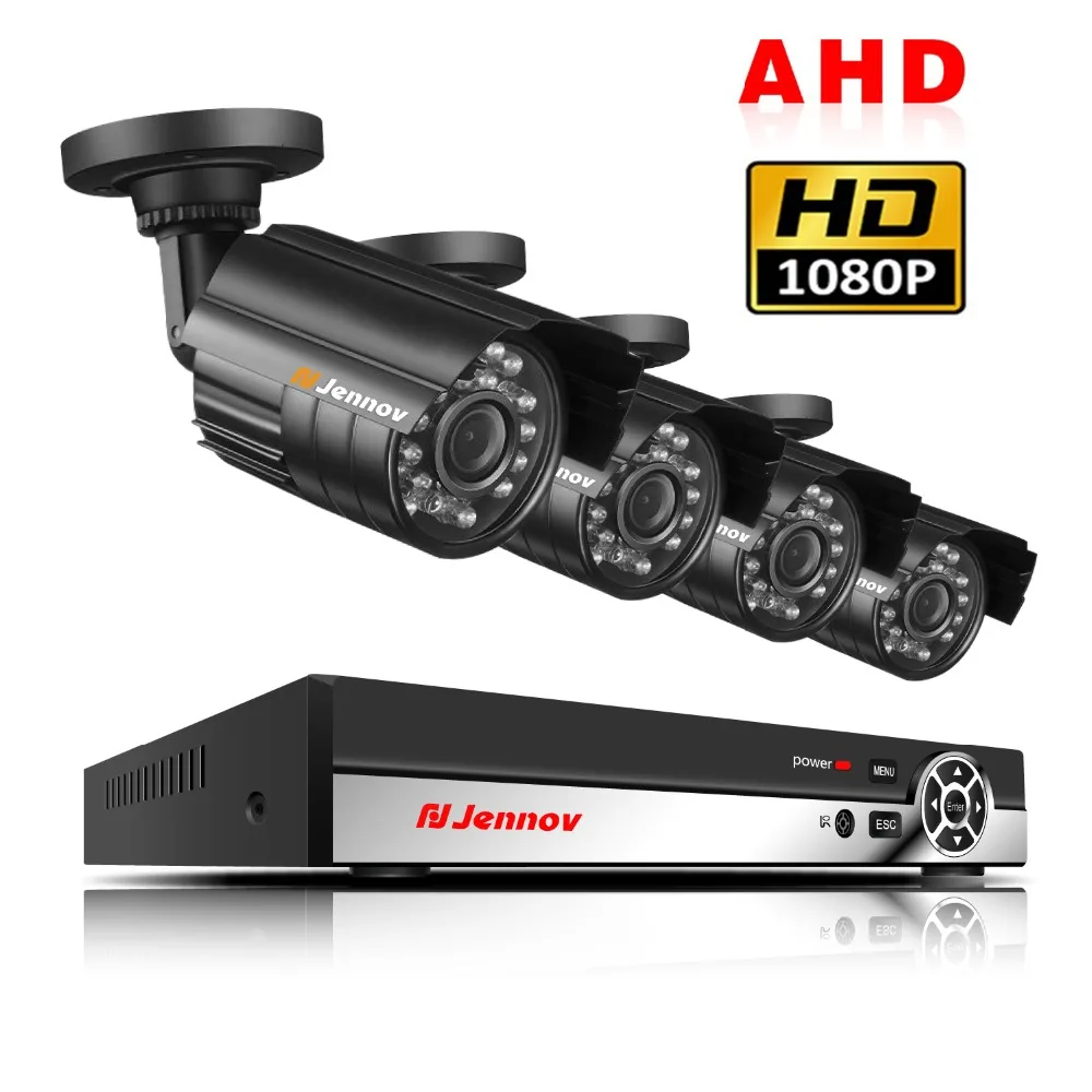 

4CH 1080P HDMI Output DVR AHD CCTV Camera System 1080P 2.0MP Outdoor Cameras P2P Video Home Security Surveillance Kit
