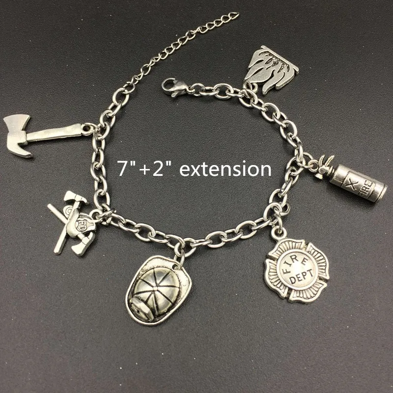 fire fighter charm bracelet 3