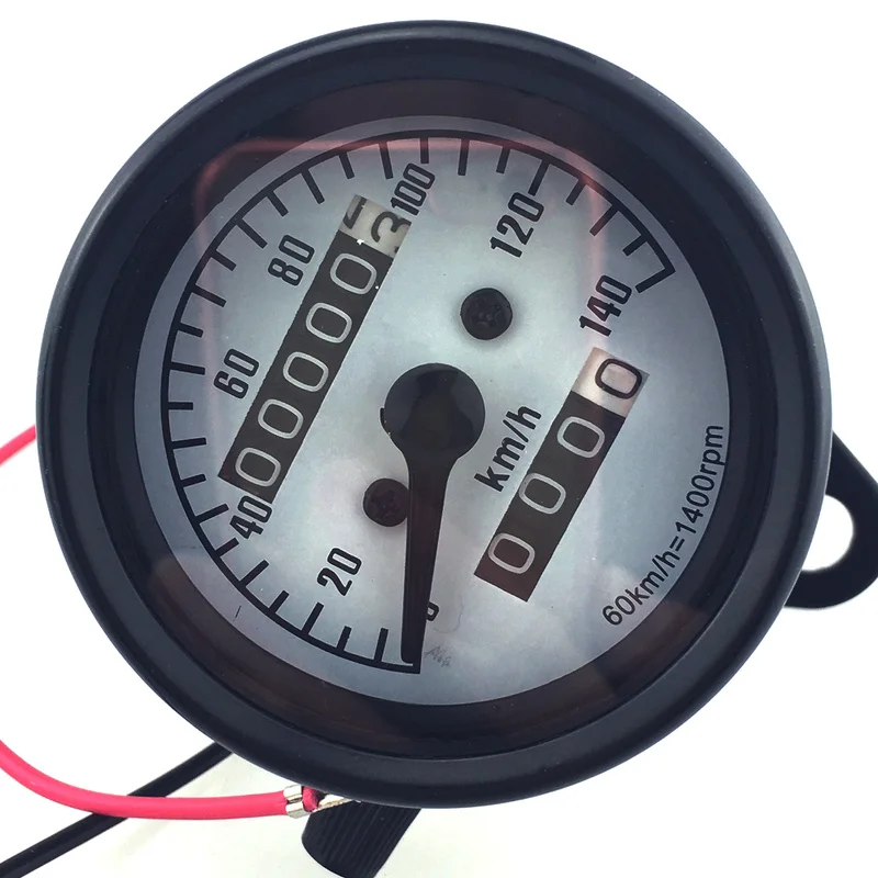 

Motorcycle Speedometer Odometer Tachometer Retro Small Instrument Double Meter Odometer 140km/h for KOSO Yamaha Xmax Dashboard