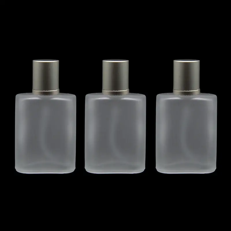 Download 30ml Silver Gray Cap Flat Style Frosted Clear Glass Spray ... Yellowimages Mockups