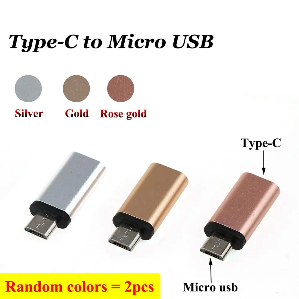 Юйси 2 шт./лот Тип C адаптер для Micro USB/для iphone/USB 3,0 Женский USB C OTG адаптер Поддержка синхронизации данных и зарядки конвертер