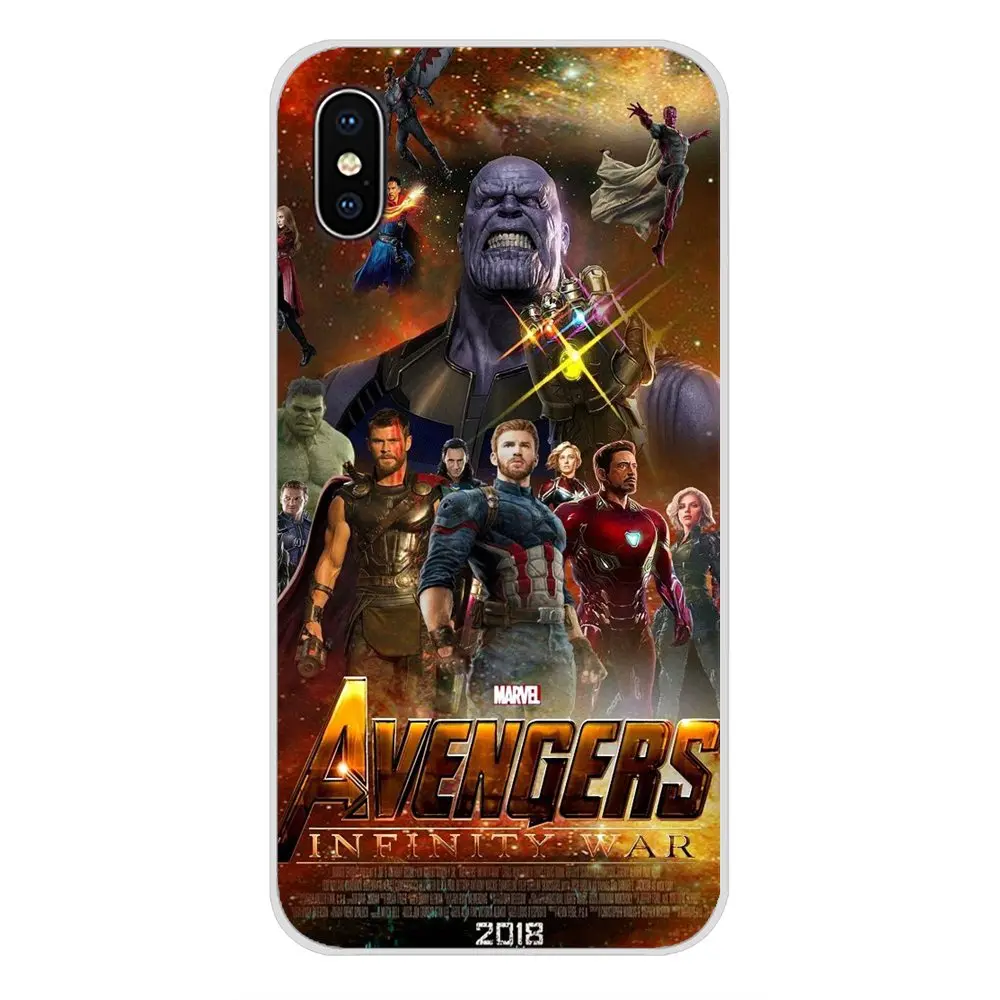 Силиконовые чехлы для телефонов Marvel Avengers Infinity War Thanos чехол Huawei P Smart Mate Honor 7A 7C 8C 8X 9