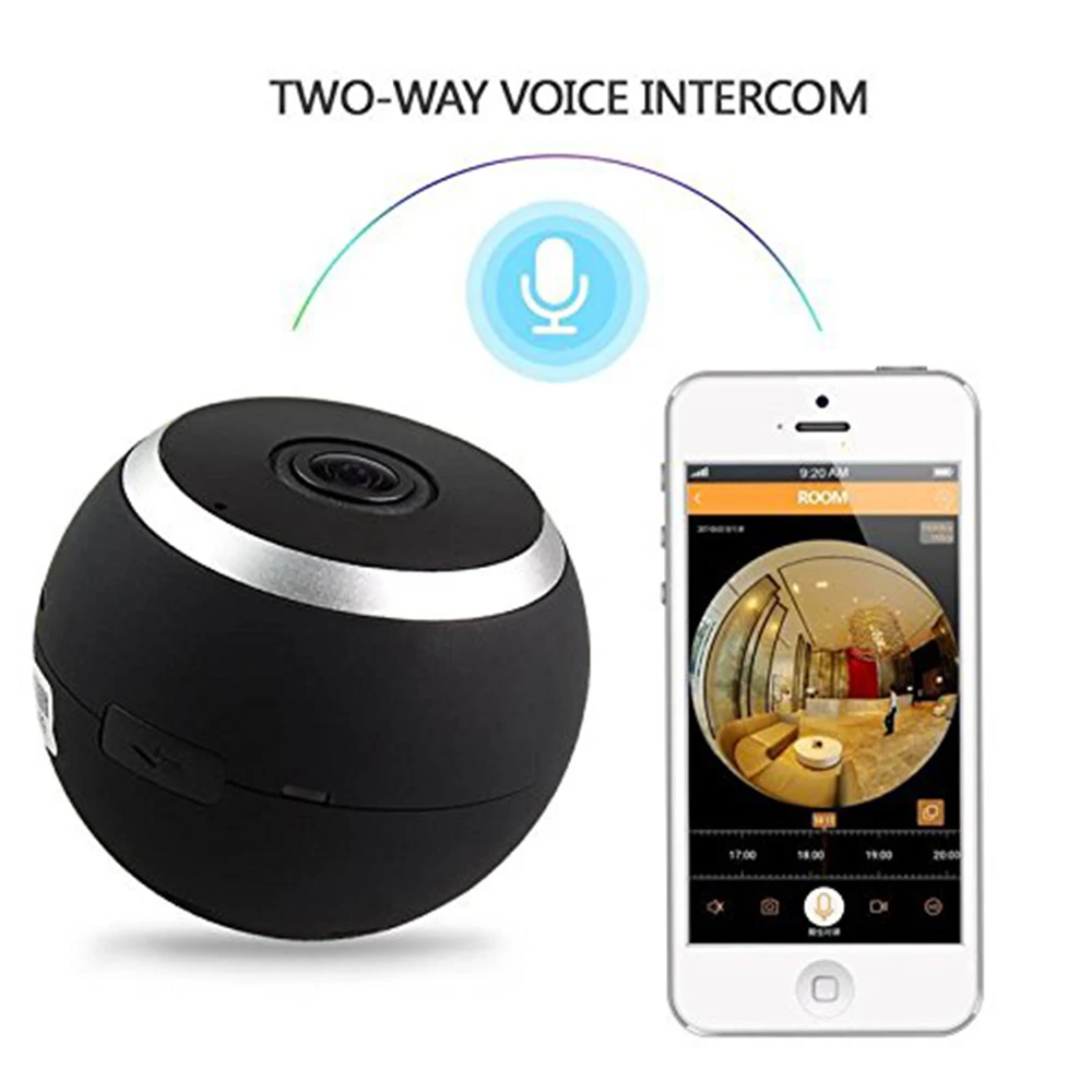 Панорамная 3D HD Wi Fi камера ночного видения 360 градусный Full View объектив рыбий глаз и
