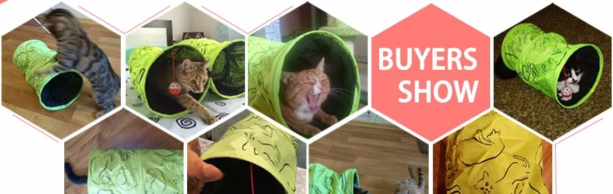 Pet Tunnel Cat напечатанный зеленый прекрасный кринкли котенок игрушка «туннель» с мячом играть забавная игрушка туннель опт игрушки для кошек кролик играть туннель