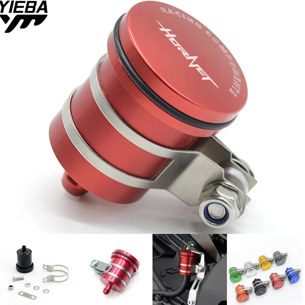 Motorcycle Fluid Reservoir Billet Rear tank Oil Cup  FOR HONDA hoRnet 250 2001 CB599/CB600 HORNET 98-06 CB900F Hornet CB919