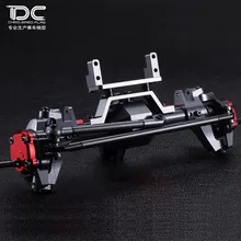 Для dc Алмазная дверь maebashi 1/10 rc SCX10 в сборе передняя ось(красный/серый) scx10 алмаз AX90047 AX90046 металлическая ось