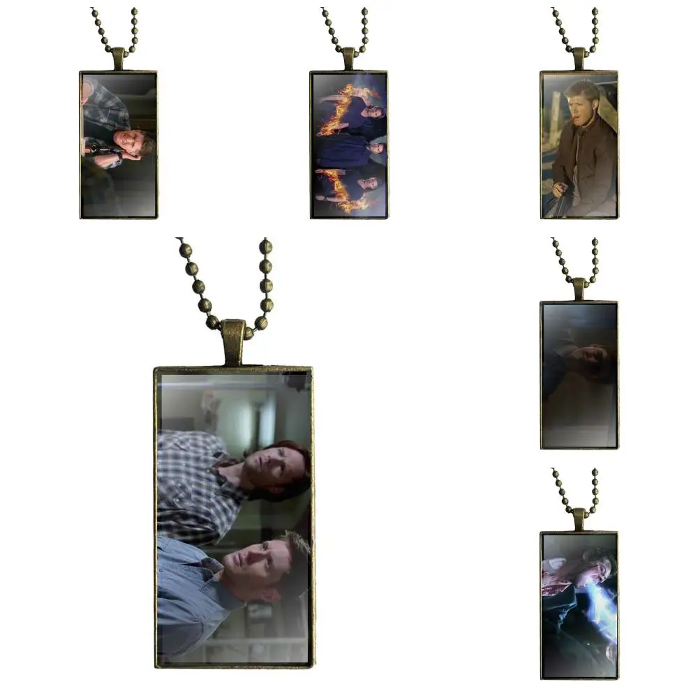 

EJ Glaze For Women Gift Sp Supernatural Fashion Necklace Handmade Rectangle Shape Choker Necklace Jewelry Multi Designs