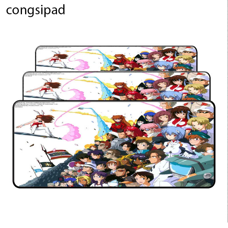  Yuzuoan 900*400*2 Genesis Evangelion Anime Gran Bloqueo borde Mousepad ordenador para LOL DOTA CSGO