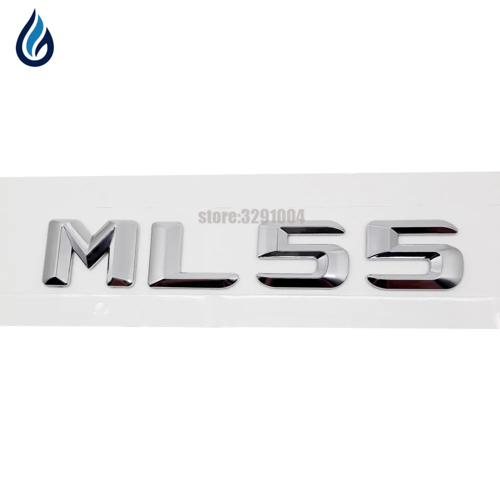Для Mercedes Benz ML Class W204 W203 W211 W210 W212 W164 W166 ML55 AMG хром числа буквы наклейка на багажник