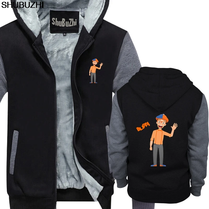 

winter thick hoodies Crew Neck Compression man Cartoon Blippi long sleeve Compression Mens winter thick hoodies sbz1014