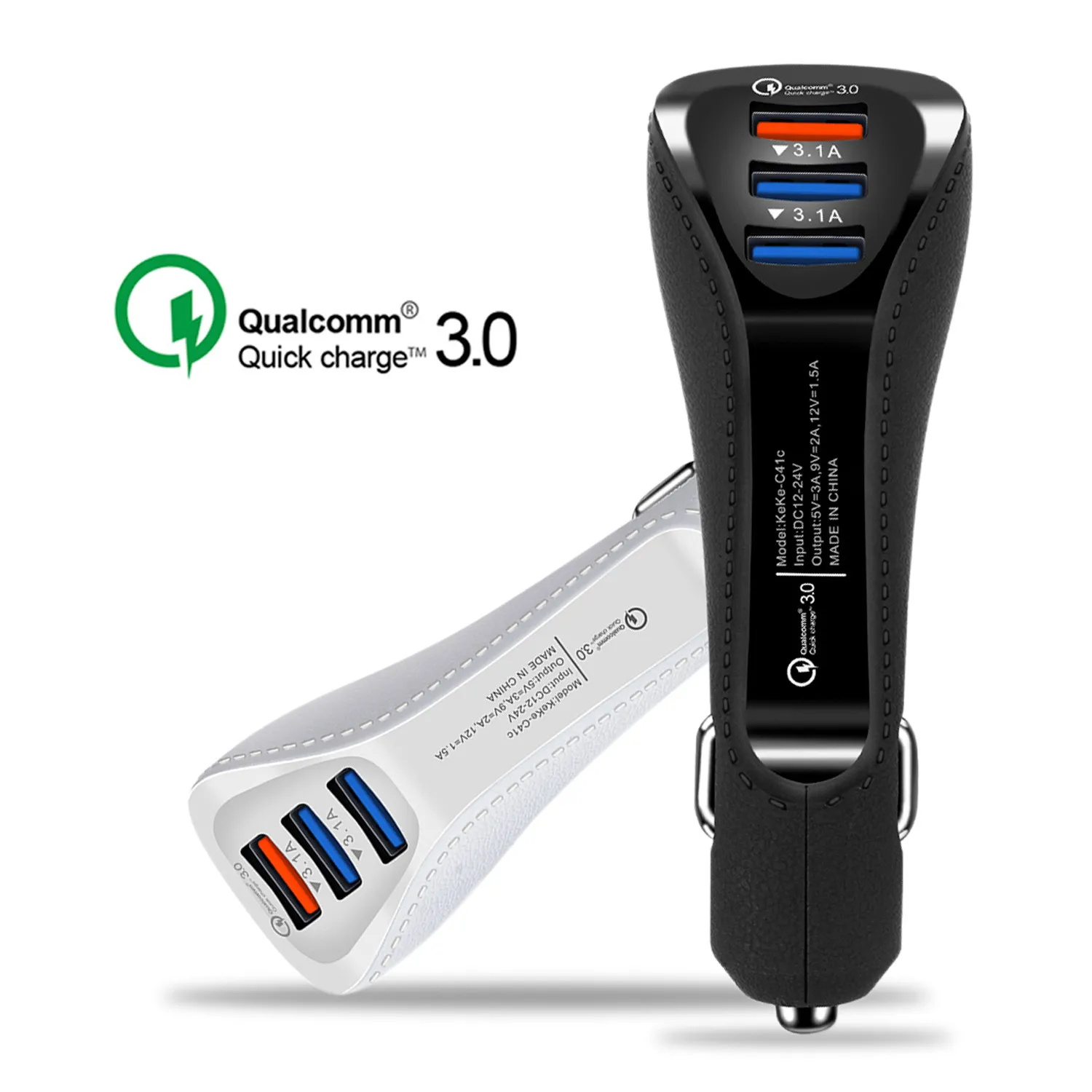 

QC Quick Charge 3.0 Dual Car Charger Adapter Auto Mobile Phone Charger for Xiaomi Samsung iPhone X 8 7 4 5 6 Fast Phone Charger