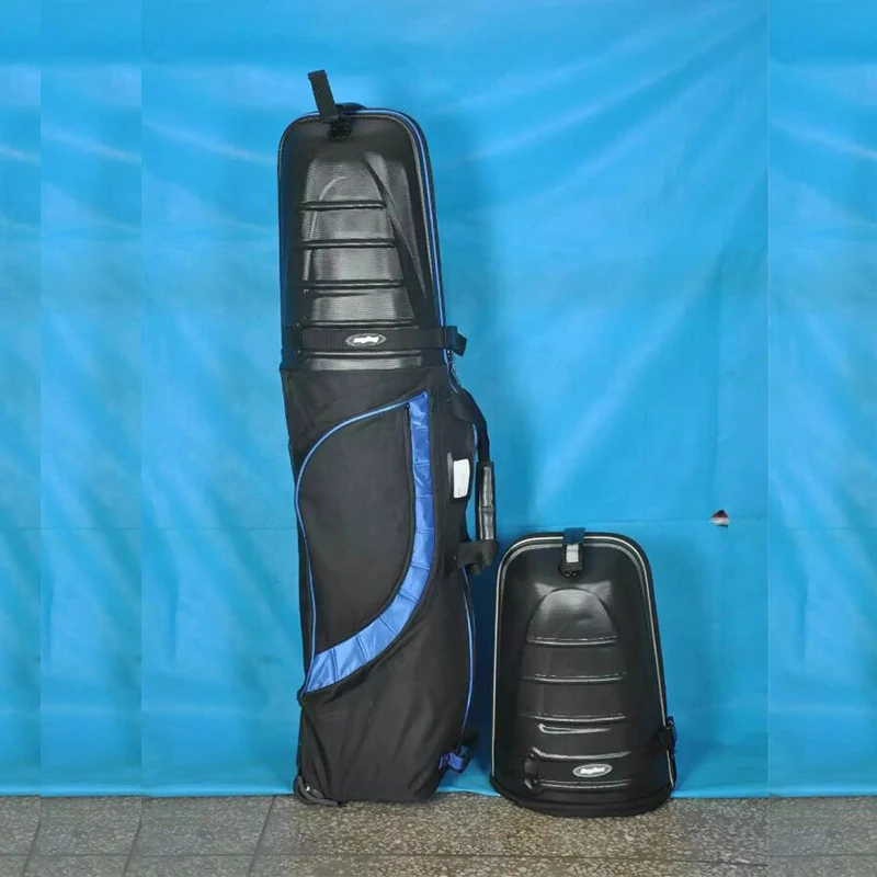 Новинка, жесткий верх и низ, противоударный чехол для гольфа, сумка для путешествий, 1 шт., переносная Складная авиационная сумка для гольфа, воздушная сумка с колесами