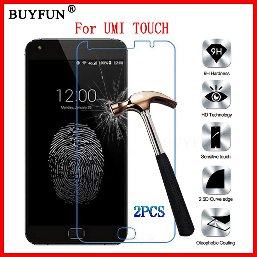 For UMI TOUCH Tempered Glass Screen Protector 100 Original 9H