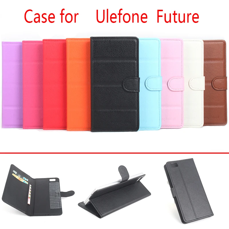 

For Ulefone Future Litchi Grain Leather Case Cover for Ulefone Future Luxury Phone Cases with Wallet Stand Card